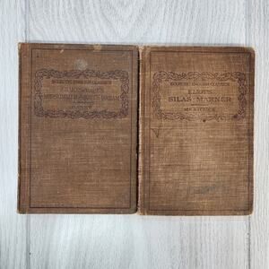 2 Antique Books: Eclectic English Classics 1911 Silas Marner & Midsummer Night's